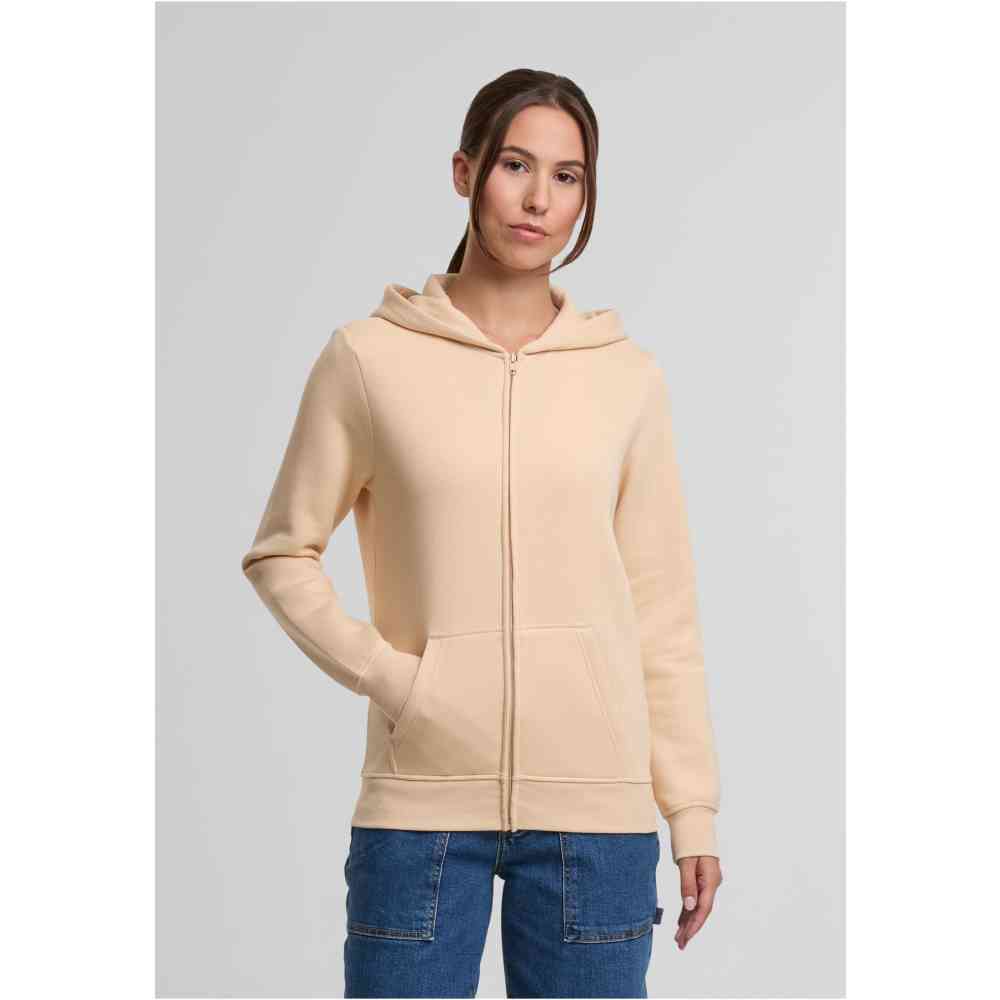 Urban Classics - Basic Essential Zip hoodie - Cream